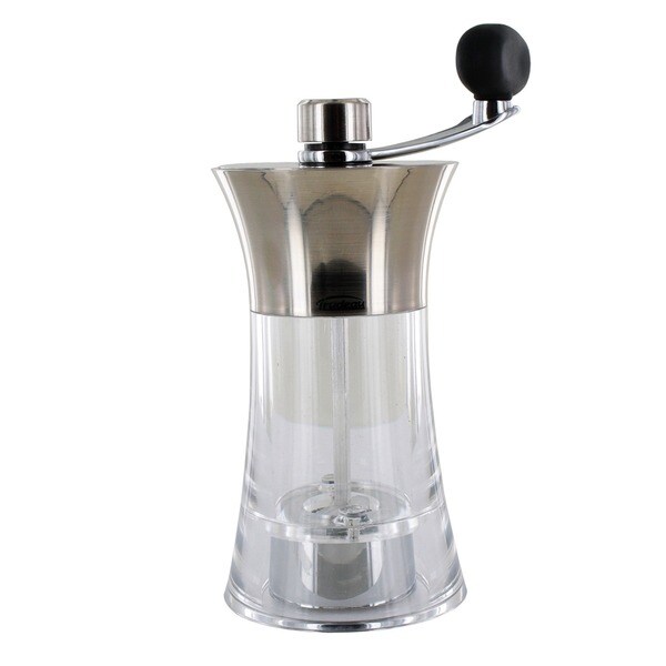 Trudeau Chrome/Clear 7-inch Easy Grind Pepper Mill (0716027)
