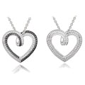 Diamond Accent Reversible Fashion Heart Necklace