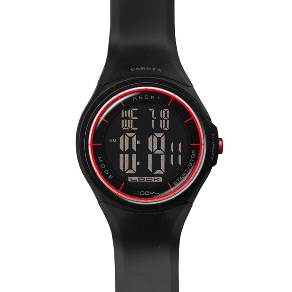 Dakota 'Touch Screen EL' Black Digital Watch