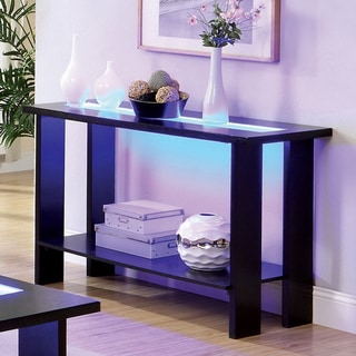 @@@ >  Furniture of America Lumi LED Lights Espresso Sofa Table