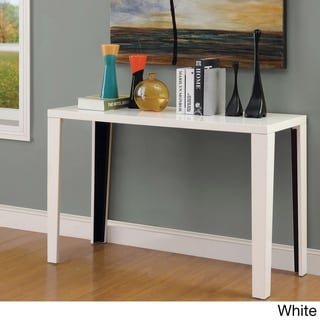 See Reviews Furniture of America Lorzi High Gloss Lacquer Sofa Table