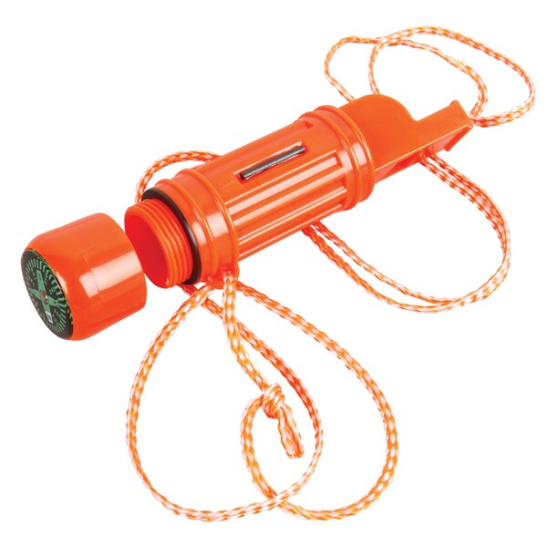 Coleman 5-In-1 Orange Survival Whistle