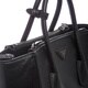 Prada \u0026#39;Glac\u0026#39; Small Black Calf Leather Twin Pocket Tote - 16080054 ...