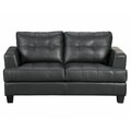 review detail Samuel Contemporary Bonded Leather Loveseat