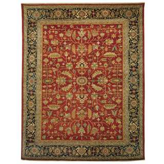 Low Price Safavieh Hand-knotted Samarkand Rust/ Navy Wool Rug (9' x 12')