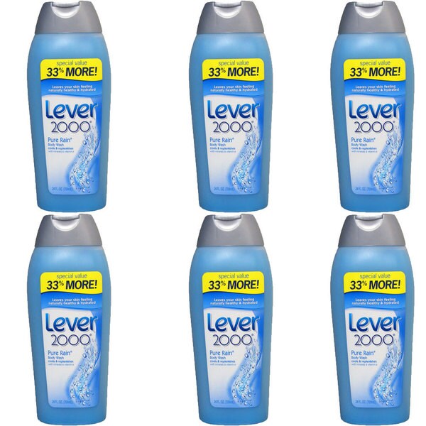 Lever 2000 Pure Rain 24ounce Body Wash (Pack of 6) Overstock