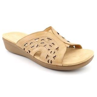 Naturalizer Women's 'Waver' Leather Sandals - Extra Wide (Size 9 )