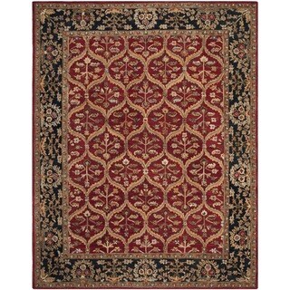 Hot Deal Safavieh Handmade Anatolia Red/ Navy Wool Rug (9'6 x 13'6)