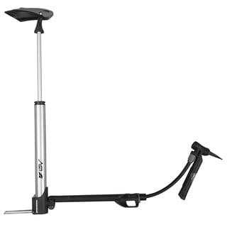 BV BV-GM71 Bike Mini Portabe Floor Pump and In-Line Gauge, Reversible Presta and Schrader Air Valve-Image