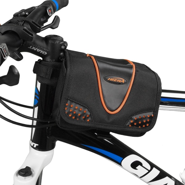 Ibera IB-TB1 Bike All-Weather Frame Top Tube Mini Panniers with Pocket
