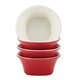 Rachael Ray Dinnerware 'Round & Square' 4-piece Red Stoneware Fruit Bowl Set