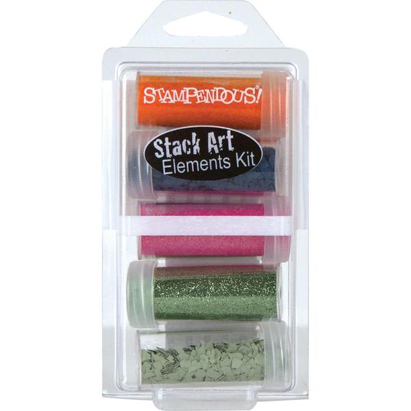 Stampendous Stack Art Elements Kit 5/Pkg - 70s