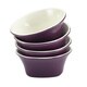 Rachael Ray Dinnerware Round & Square 4-piece Purple Stoneware Fruit Bowl Set 