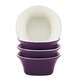 Rachael Ray Dinnerware Round & Square 4-piece Purple Stoneware Fruit Bowl Set 