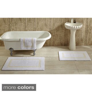 ###  Hotel Collection Cotton Reversible Luxury Bath Rug