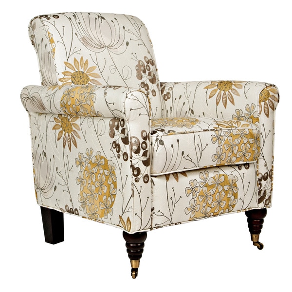 Portfolio Hyde Yellow Flower Arm Chair Overstock™ Shopping Great