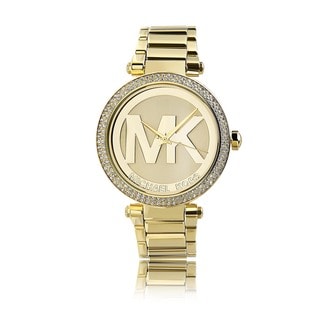 Michael Kors Women\u0026#39;s MK5784 \u0026#39;Parker\u0026#39; Goldtone Crystal ...