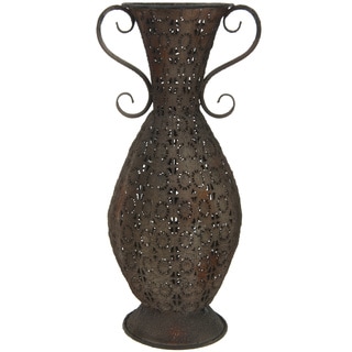 Wrought Iron Decorative Double-handle Vase (China)
