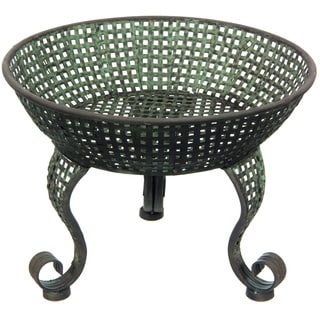 Hot Deal Handmade Green Perforated Iron Bowl Display Stand (China)
