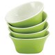 Rachael Ray Dinnerware Round & Square 4-piece Green Stoneware Fruit Bowl Set 