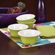 Rachael Ray Dinnerware Round & Square 4-piece Green Stoneware Fruit Bowl Set 