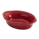 Rachael Ray Cucina Stoneware 12-ounce Cranberry Red Oval Au Gratin