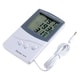 INSTEN LCD Digital Thermometer Hygrometer Meter with Dual Sensors
