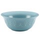 Paula Deen Bas Relief Whitaker Aqua Stoneware 10-inch Serving Bowl