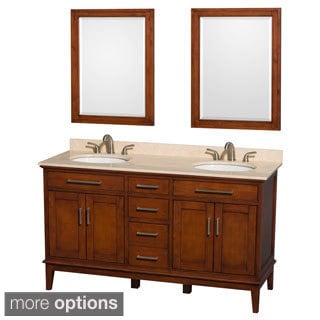 For sale Wyndham Collection Hatton Light Chestnut 60-inch Double Vanity