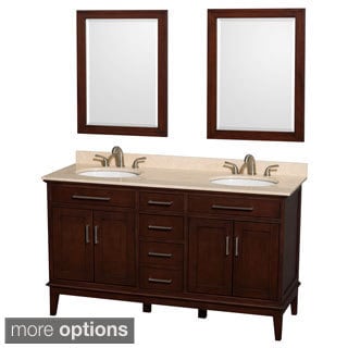 Great Prices Wyndham Collection Hatton Dark Chestnut 60-inch Double Vanity