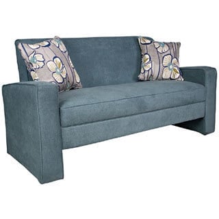 --->  Portfolio Aviva Blue Velvet Sofa