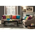 review detail Furniture of America Colorful Tropak Fabric Sofa and Loveseat Set