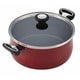 Farberware New Traditions Red Speckled Aluminum Nonstick 12-piece Cookware Set