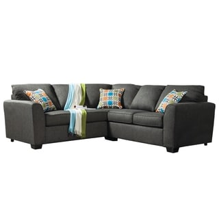 Hot Deal Furniture of America Playan Gray Fabric Sectional Set