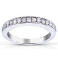 Annello 14k White Gold 1/5ct TDW Diamond Wedding Band (H-I, I1-I2)