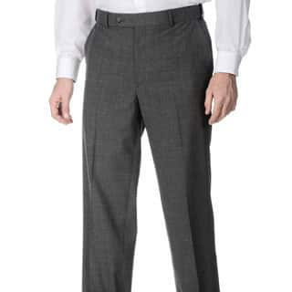 Henry Grethel Men's Md. Grey Self Adjusting Flat Front Expander Waist Pant-Image