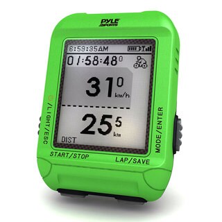 Pyle Green Multi-Function Digital LED Sports Bicycling Computer Device-Image