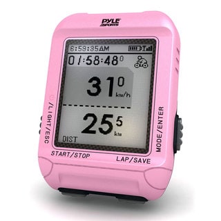 Pyle Pink Multi-function Digital LED Sports Bicycling Computer Device-Image