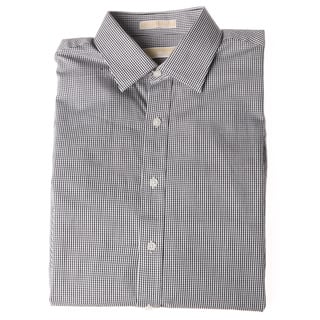 Click to Enlarge for Michael Kors Men's Jet Black Checkered Long-sleeve Dress Shirt (Size 16 - 32-33) Michael Kors Men's Jet Black Checkered Long-sleeve Dress Shirt (Size 16 - 32-33)-Image