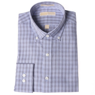 Michael Kors Men's Ocean Blue Checkered Dress Shirt Today: $57.99 Add ...