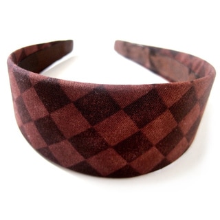 Crawford Corner Shop Two-tone Brown Diamond-print Headband-Image