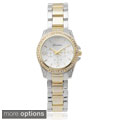 Geneva Platinum Women's Rhinestone Accent  Link Watch