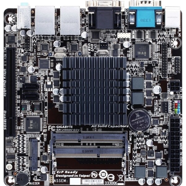 Gigabyte GA-J1900N-D3V Desktop Motherboard - Intel Chipset - Socket B