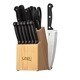 Ginsu Essentials Series 14-piece Black Cutlery Set