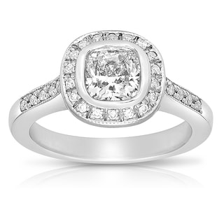 Platinum 1 15ct TDW Certified Cushion-cut Diamond Engagement Ring (G ... Platinum 1 15ct TDW Certified Cushion-cut Diamond Engagement Ring (G ...