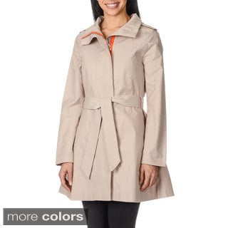 Kensie Women's Self Tie Belt Trench Coat