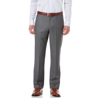 Perry Ellis Portfolio Men's 'Luxe Elite' Modern Fit Solid Herringbone Pants-Image