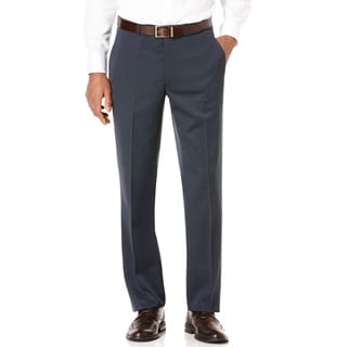 Perry Ellis Portfolio Men's 'Travel Luxe Elite' Midnight Blue Modern Fit Pants-Image