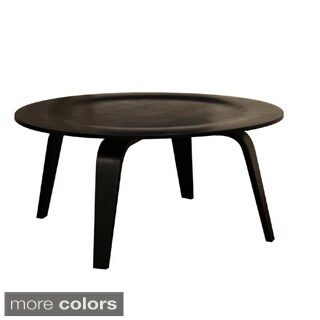 [1] Mid-century Minimalist Wood Veneer Coffee Table