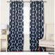 Aurora Home Moroccan Tile Room Darkening Grommet Top 84-inch Curtain Panel Pair